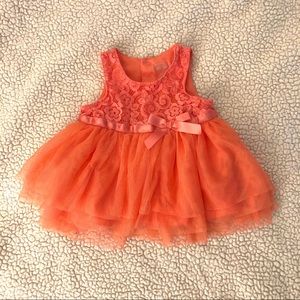 Pastel Orange Baby Dress